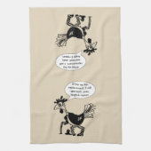 Angesagte Ersatz-Operation - Spaß-Zitat Geschirrtuch (Vertikal)