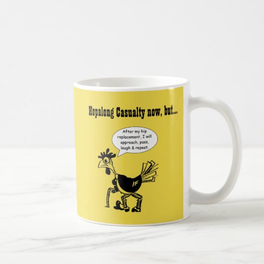 Angesagte Ersatz-Operation - Spaß-Zitat Kaffeetasse (Rechts)