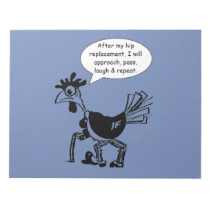 Angesagte Ersatz-Operation - Spaß-Zitat Notizblock