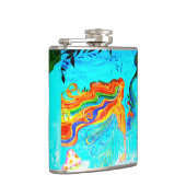 angesagte Flasche der Regenbogenhaar-Meerjungfrau Flachmann (Rechts)