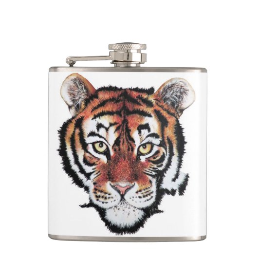 Angesagte Flasche des Tigers Flachmann (Vorderseite)