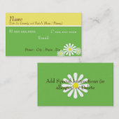 Angesagte Gänseblümchen-Mama-Karte Telefonnummerkarte (Vorne/Hinten)