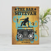 Angesagte HopfenBar Mitzvah Einladung (Stehend Vorderseite)