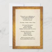 Angesagte HopfenBar Mitzvah Einladung (Rückseite)