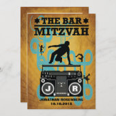 Angesagte HopfenBar Mitzvah Einladung (Vorne/Hinten)