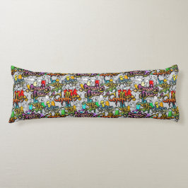 Angesagte Hopfengraffiti-Körperkissen Seitenschläferkissen