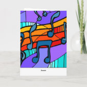 Angesagte Hopfenmusik-Karte Karte (Rückseite)