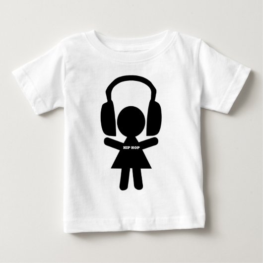 Angesagte Hopfenmusik, Kopfhörer, Baby T-shirt (Vorderseite)