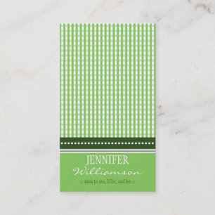 Angesagte individuelle Gingham MOMY Calling Cards: Telefonnummerkarte