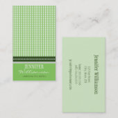 Angesagte individuelle Gingham MOMY Calling Cards: Telefonnummerkarte (Vorne/Hinten)