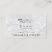 Angesagte landschaftlich gestaltenbaum-Linie Visitenkarte (Rückseite)