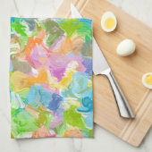 Angesagte, lebendige Sommerpaint Spritzer Muster Küchentuch (Viertel Falte)