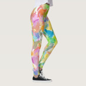 Angesagte, lebendige Sommerpaint Spritzer Muster Leggings (Rechts)