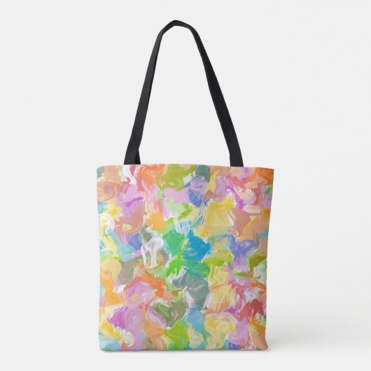 Angesagte, lebendige Sommerpaint Spritzer Muster Tasche (Rückseite)