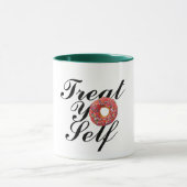 Angesagte Leckerei Yo Self Donut Tasse, Funny Doug Tasse (Zentrum)