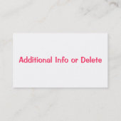 Angesagte Lehrer-Geschäfts-Karte Visitenkarte (Rückseite)