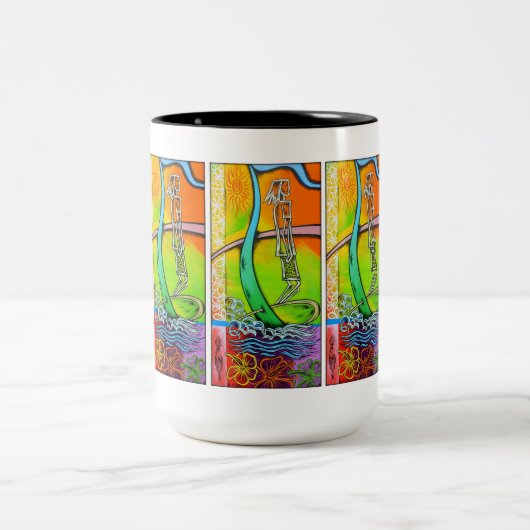 Angesagte Longboard Tasse (Mittel)