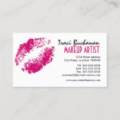 Angesagte Make-upkünstler-Geschäfts-Karten Visitenkarte (Rückseite)