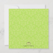 Angesagte Mama, Limonadendusche/Zebra-Babydusche Einladung (Rückseite)