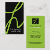 Angesagte Monogramm-Visitenkarten Visitenkarte (Vorne/Hinten)