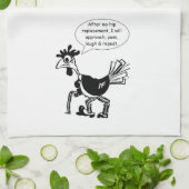 Angesagte Operation für den Austausch - Fun Quote Geschirrtuch (Gefaltet)