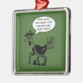 Angesagte Operation für den Austausch - Fun Quote Silbernes Ornament (Links)