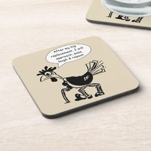 Angesagte Operation für den Austausch - Fun Quote Untersetzer (Linke Seite)