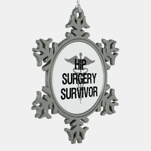 Angesagte Operation Schneeflocken Zinn-Ornament (Links)