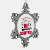 Angesagte Operation Schneeflocken Zinn-Ornament (Links)