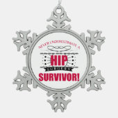 Angesagte Operation Schneeflocken Zinn-Ornament (Vorderseite)