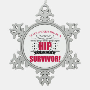 Angesagte Operation Schneeflocken Zinn-Ornament