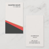 Angesagte Retro Abstrakt geometrisch Visitenkarte (Vorne/Hinten)