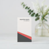 Angesagte Retro Abstrakt geometrisch Visitenkarte (Stehend Vorderseite)