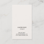 Angesagte Retro Abstrakt geometrisch Visitenkarte (Rückseite)