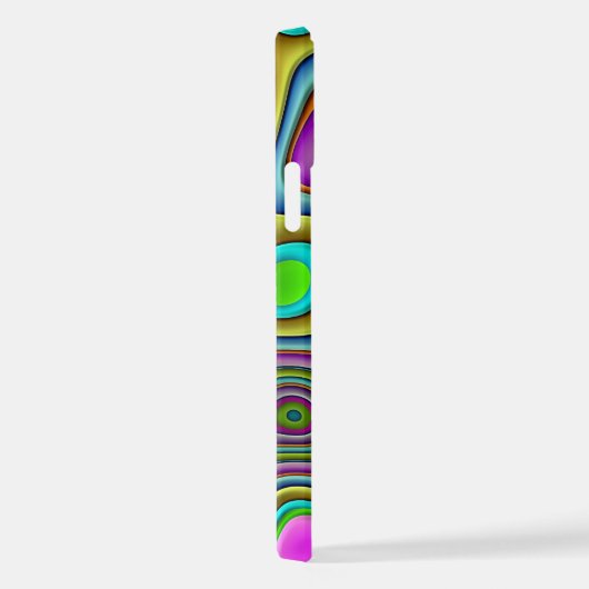 Angesagte Retro-Chic 3D-Flüssig-Art-Muster iPhone Hülle (Rechte Seite)