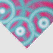 Angesagte Retrozirkel fuschia blauer Mod Seidenpapier (Ausschnitt)