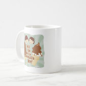 Angesagte Schokolade Vintage Eiscreme Kon Cartoon Kaffeetasse (Vorderseite Links)