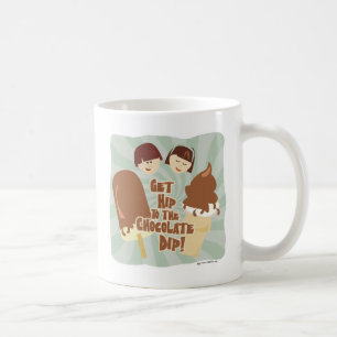 Angesagte Schokolade Vintage Eiscreme Kon Cartoon Kaffeetasse