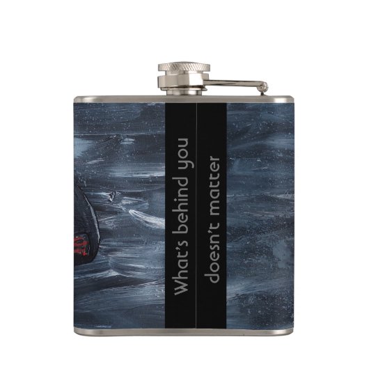 Angesagte Schublade Flachmann (Rückseite)