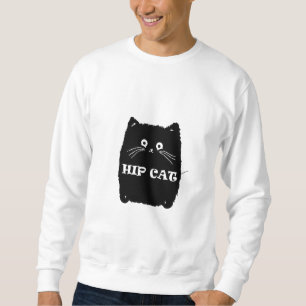 ANGESAGTE SCHWARZE KATZE   CATS-Liebhaberdesign Sweatshirt