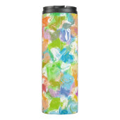 Angesagte Sommerfarbe Spritzer Kunst, Dichtung und Thermosbecher (Rückseite)