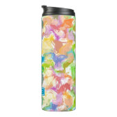 Angesagte Sommerfarbe Spritzer Kunst, Dichtung und Thermosbecher (Nach rechts gedreht)