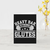 Angesagte Thrust Übung Bodybuilding Fitness Workou Karte (Gelbe Blume)