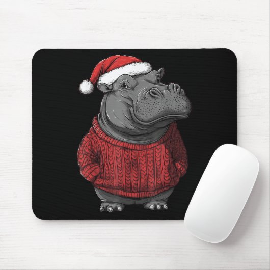 Angesagte Ugly Sweater Weihnachtsmannmütze Weihnac Mousepad (Mit Mouse)