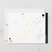 Angesagte und bunte Bowlings-Anmerkungs-Karte Dankeskarte (Rückseite)