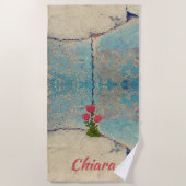 Angesagte und Hübsche Rose von Beton Beach Handtuc Strandtuch (Vorderseite)