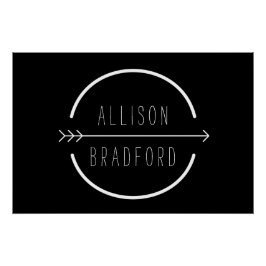 Angesagte und rustikale Arrow-Logo-Download Poster