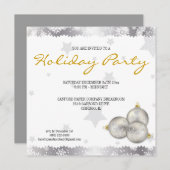 Angesagte Weihnachtsfeier Snowflake Einladungen (Vorne/Hinten)
