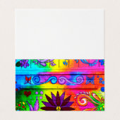 angesagte Wildgroovy-Farben der 70er Jahre Visitenkarten (Außenseite Aufgefaltet)