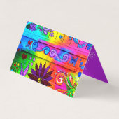 angesagte Wildgroovy-Farben der 70er Jahre Visitenkarten (Vorderseite)